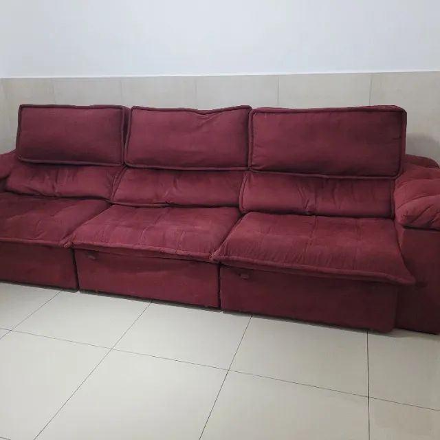 Sofa Retrátil Reclinável 6 Lugares