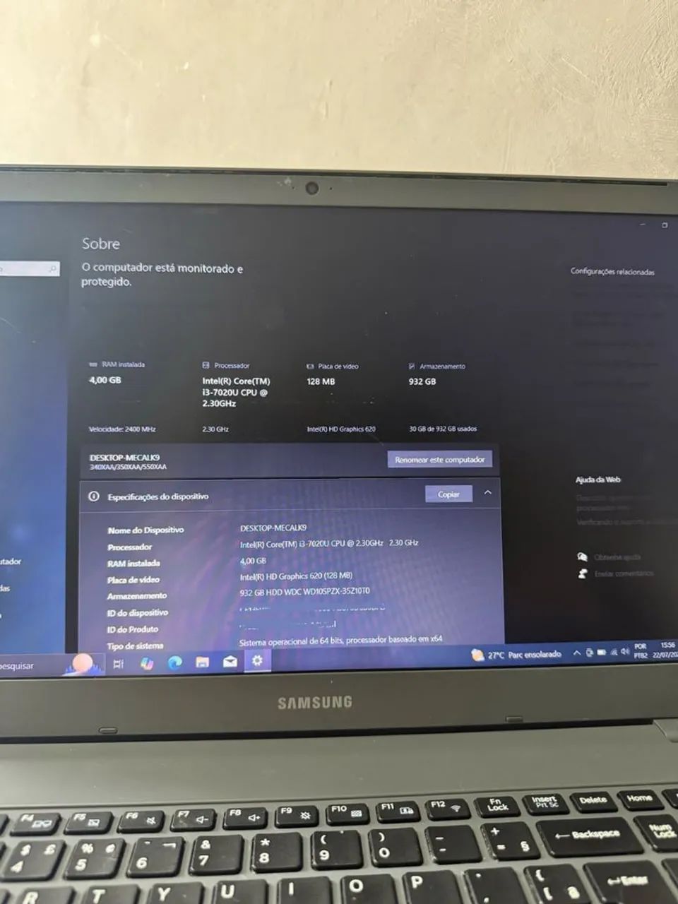 Notebook Samsung Intel core i3  - Foto 4