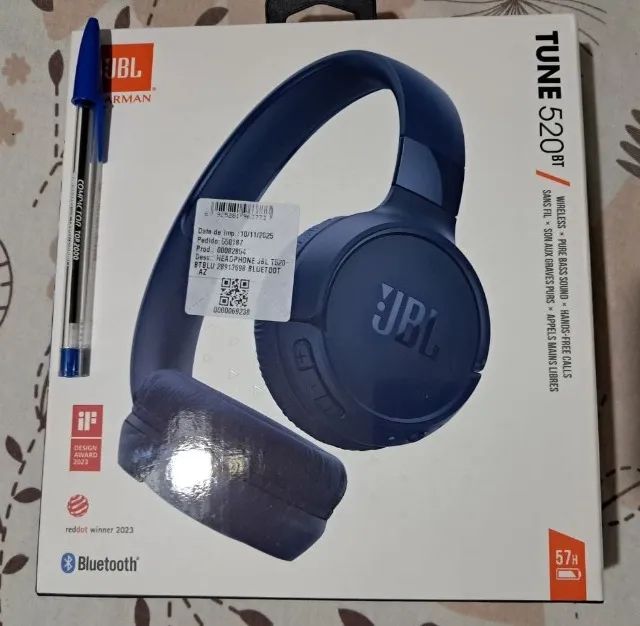 Headphone JBL Tune 500bt - azul marinho na caixa lacrado - Foto 3