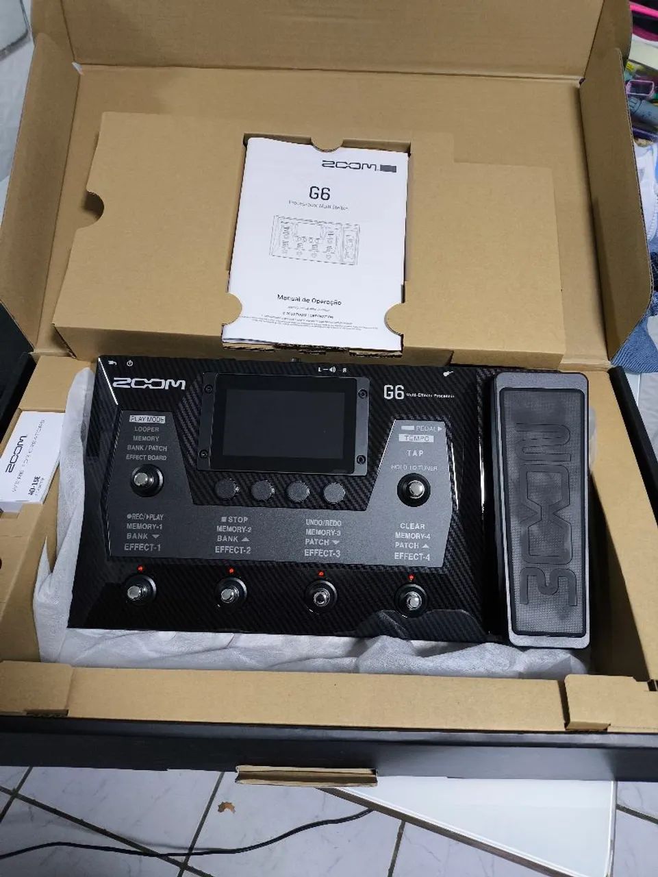 Pedaleira ZOOM G6 (NOVA)