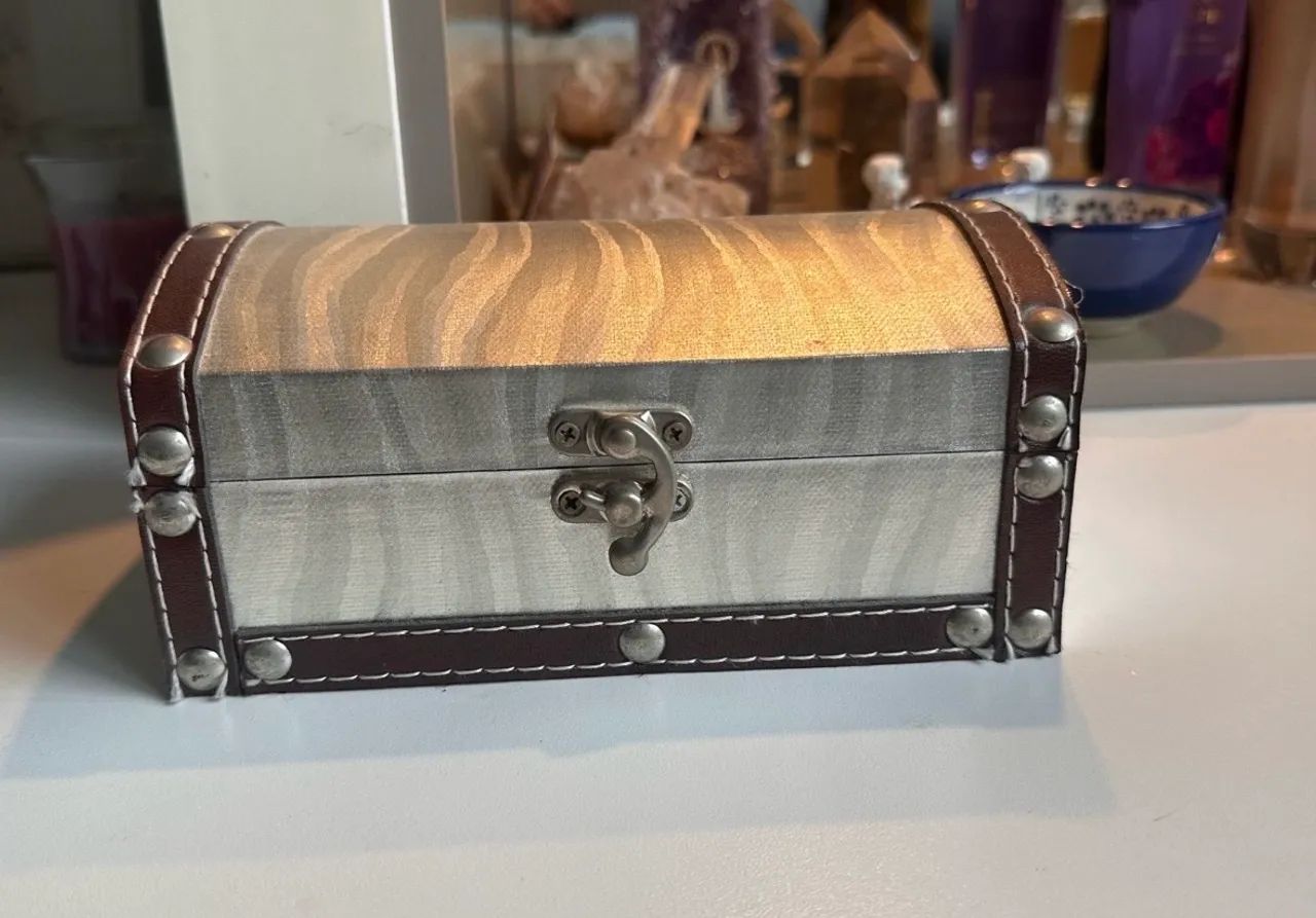 Caixa decorativa prata 