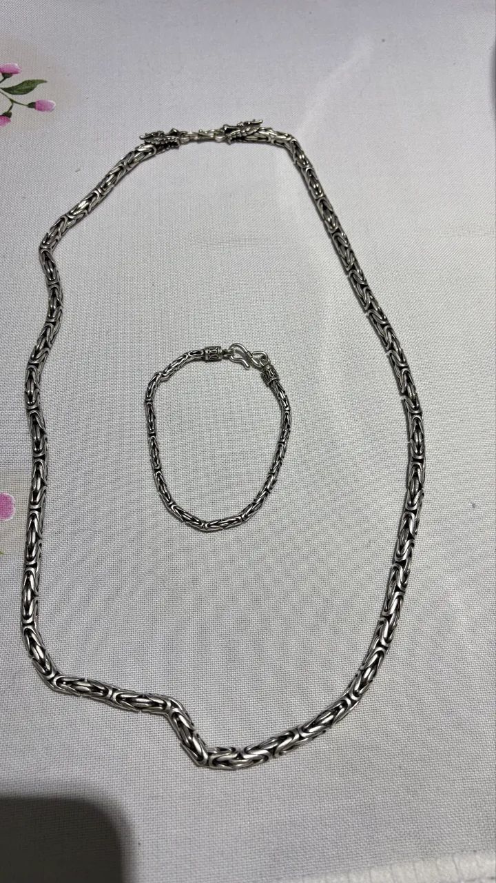Corrente Bali Ponto Peruano + Pulseira