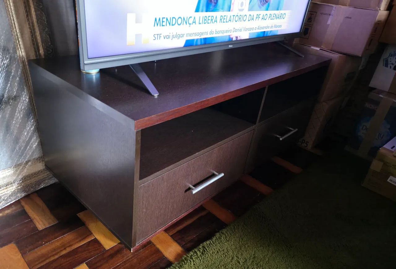 Rack TV com rodinhas 120x52x56 - Foto 2