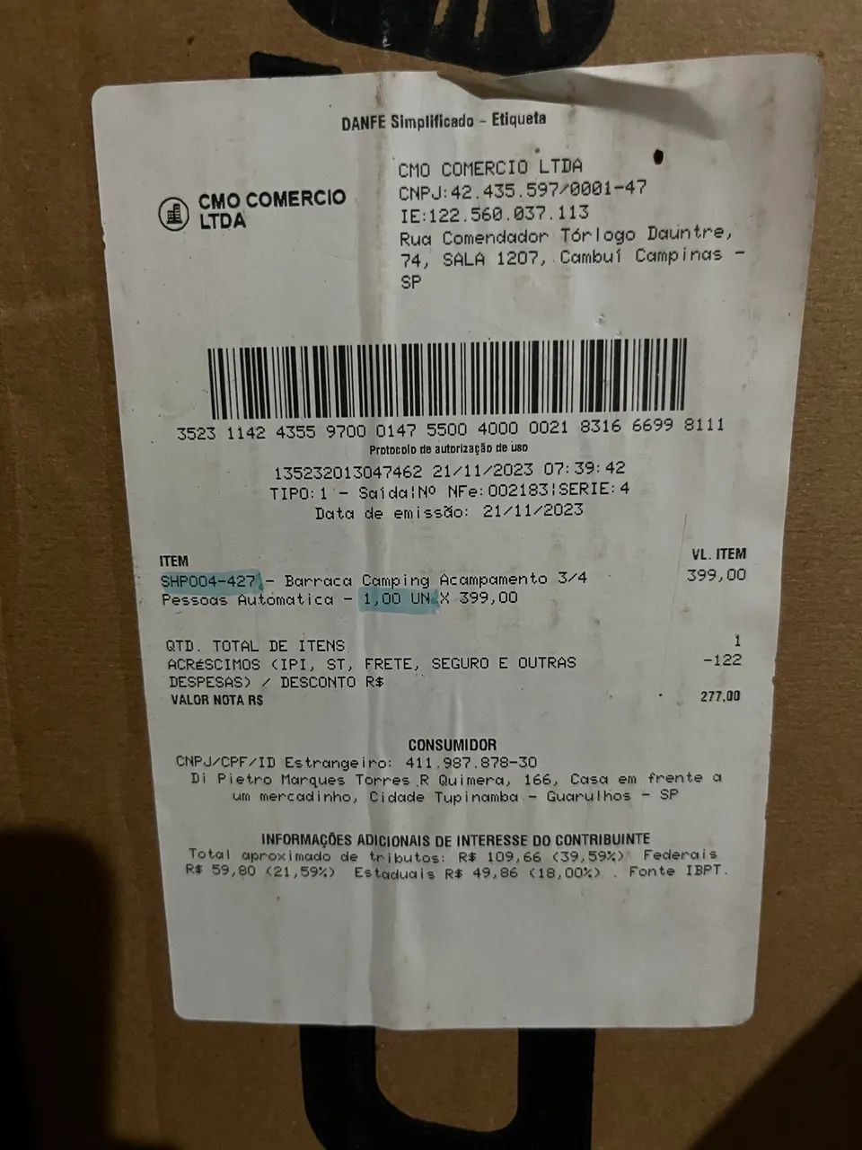 Barraca automática Joy Fox para 4 pessoas - Foto 2