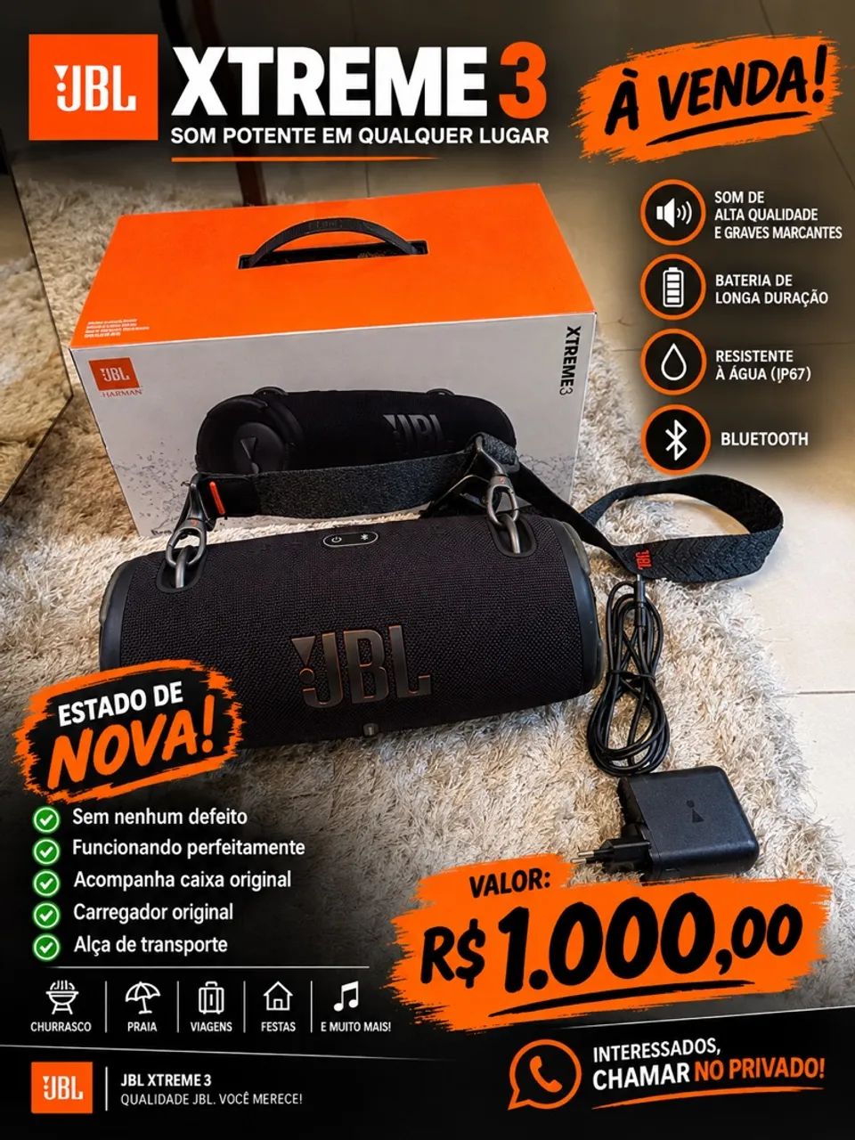 Caixa JBL Extreme 3