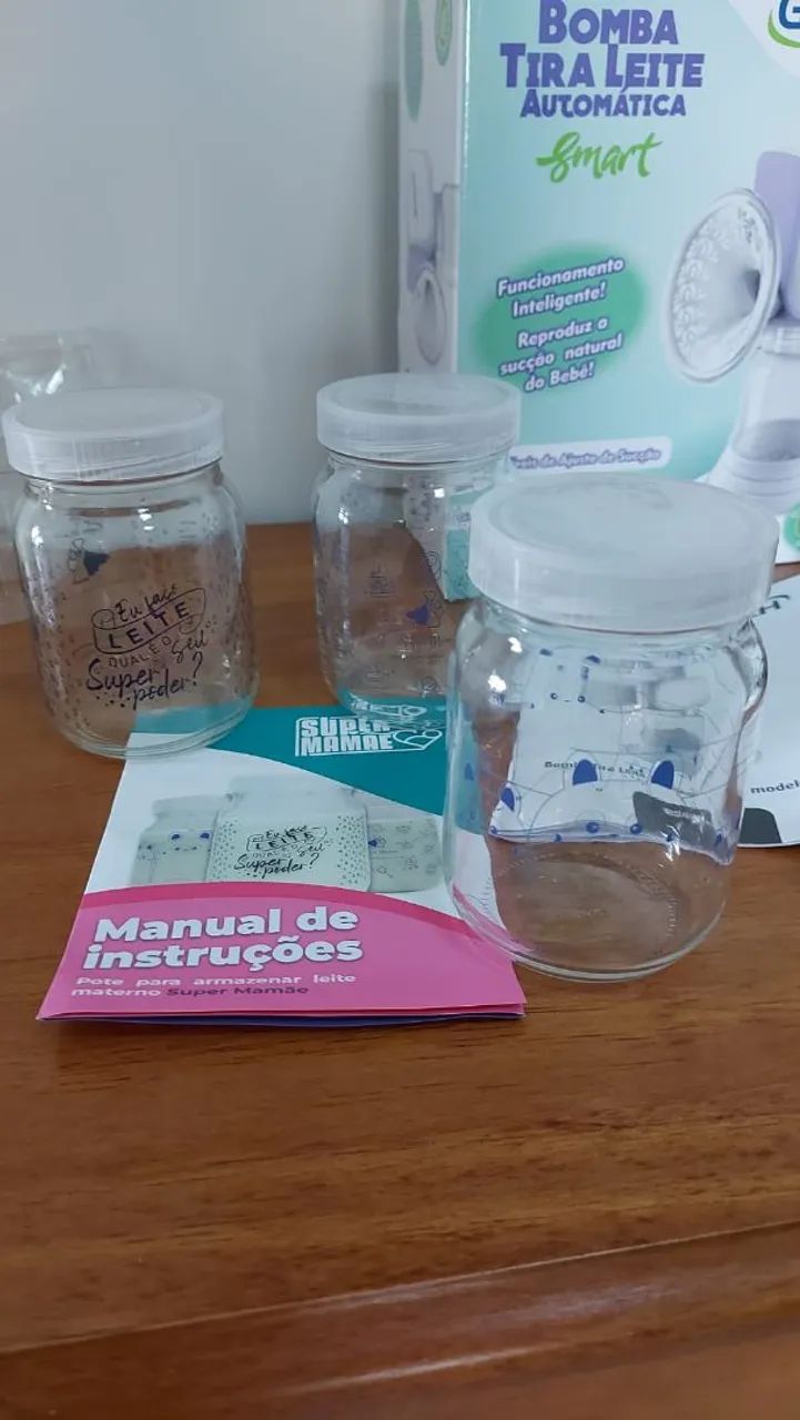 Kit extrator GTECH bomba leite materno e potes de armazenamento - Foto 4