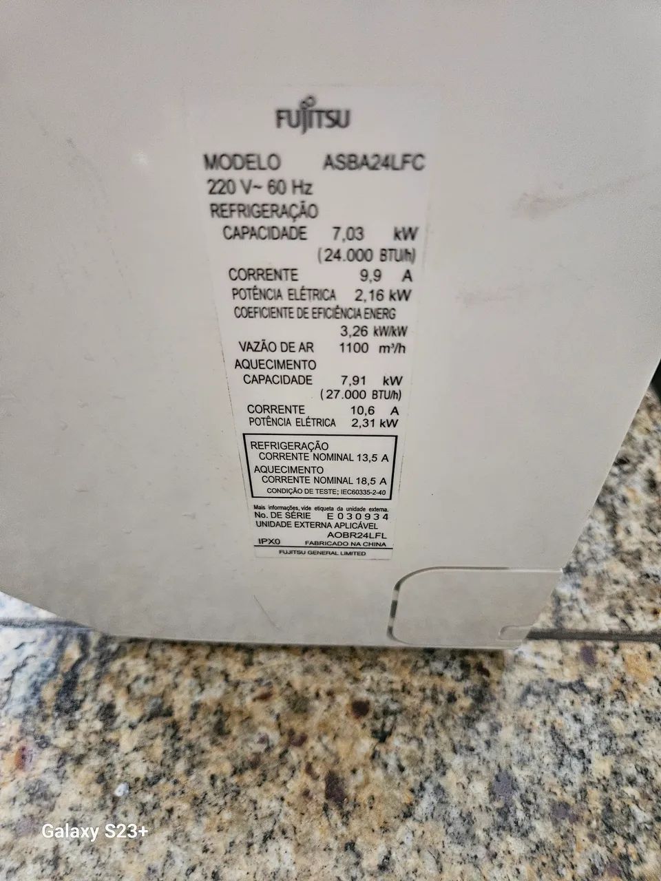 Ar condicionado Fujitsu quente e frio