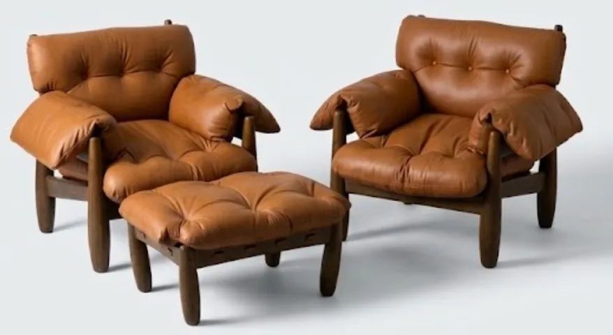 Par de poltronas Sheriff de Sérgio Rodrigues