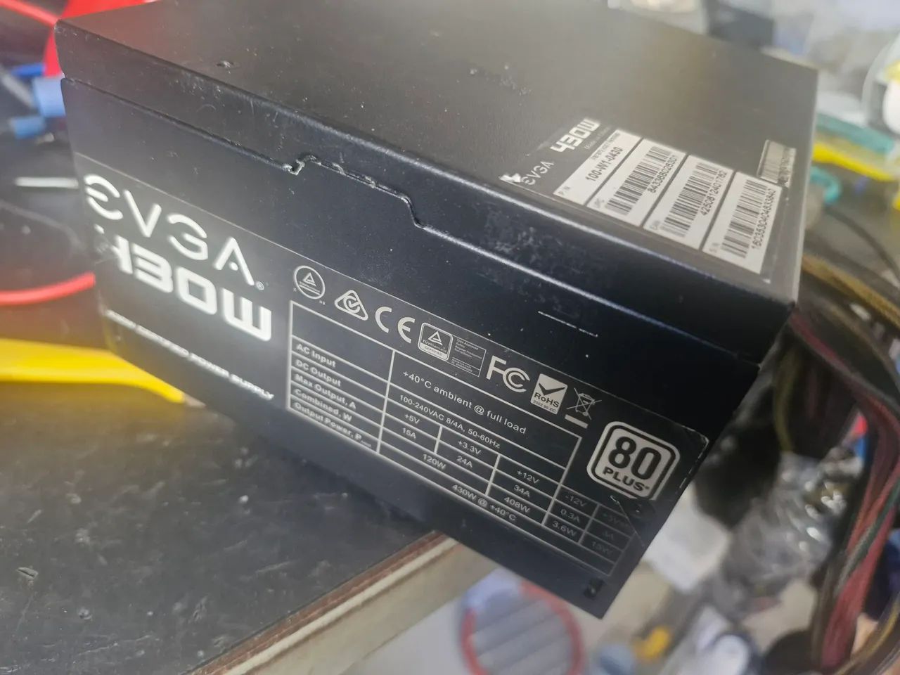 Fonte EVGA 430W ver descrição.