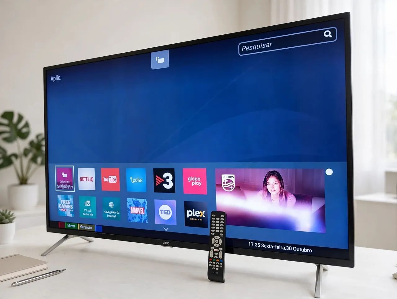 Smart tv gigante de 50 4K perfeita  - Foto 5