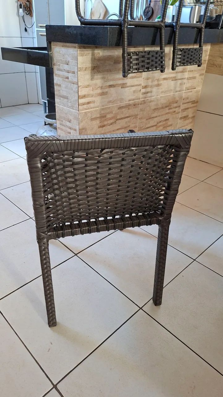 CONJUNTO de Cadeiras de Vime - Foto 4