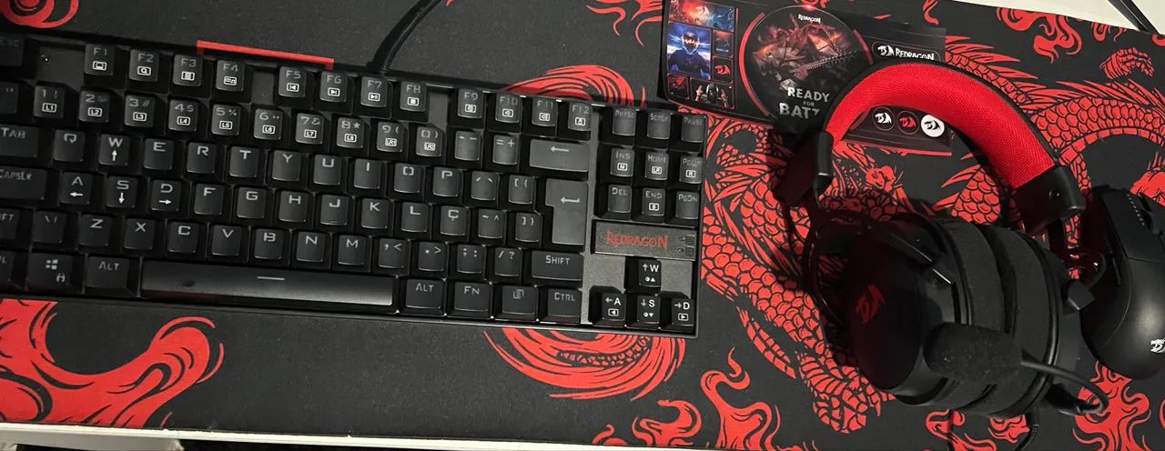 Teclado,mouse headset Red dragon. - Foto 3
