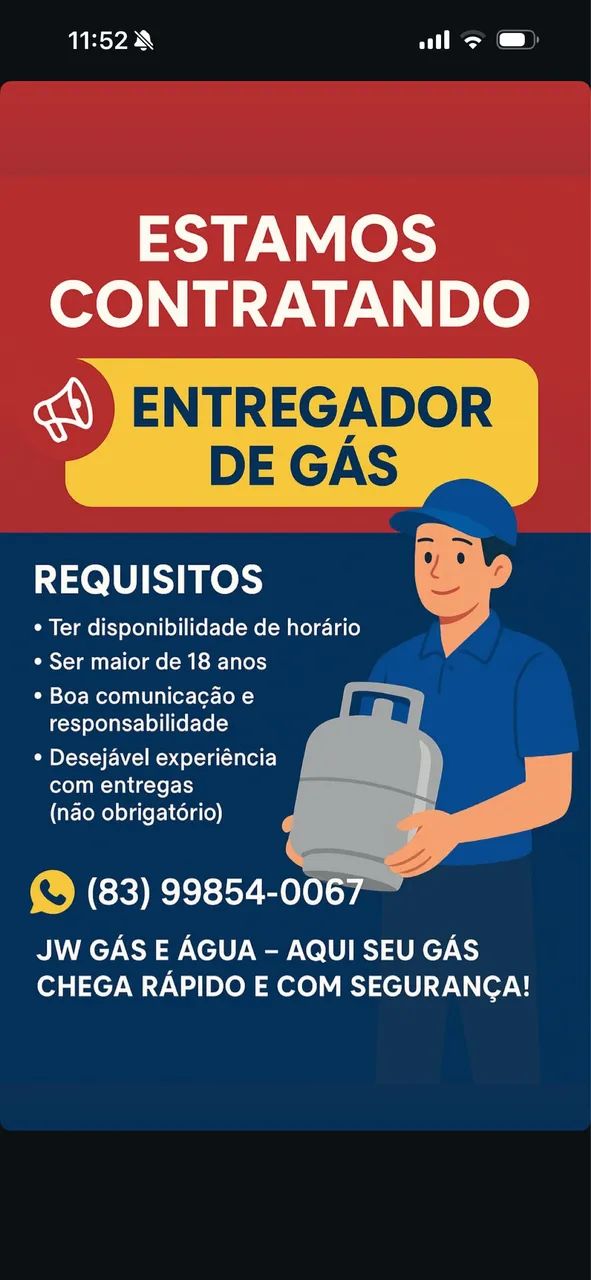 Contratamos entregadores 
