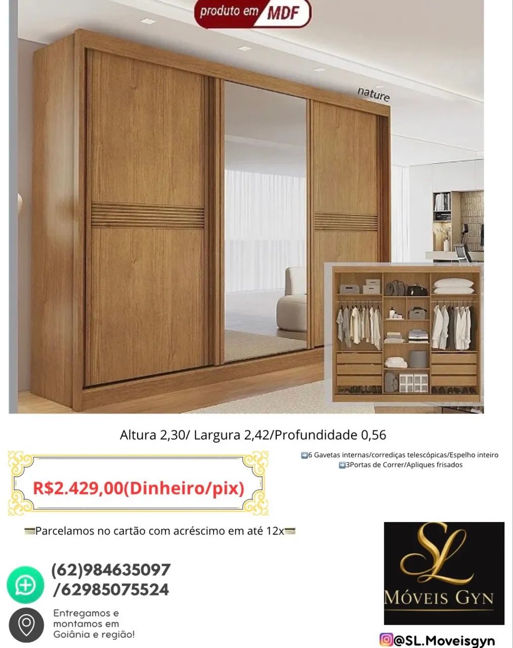Guarda Roupa M38922 - Foto 2