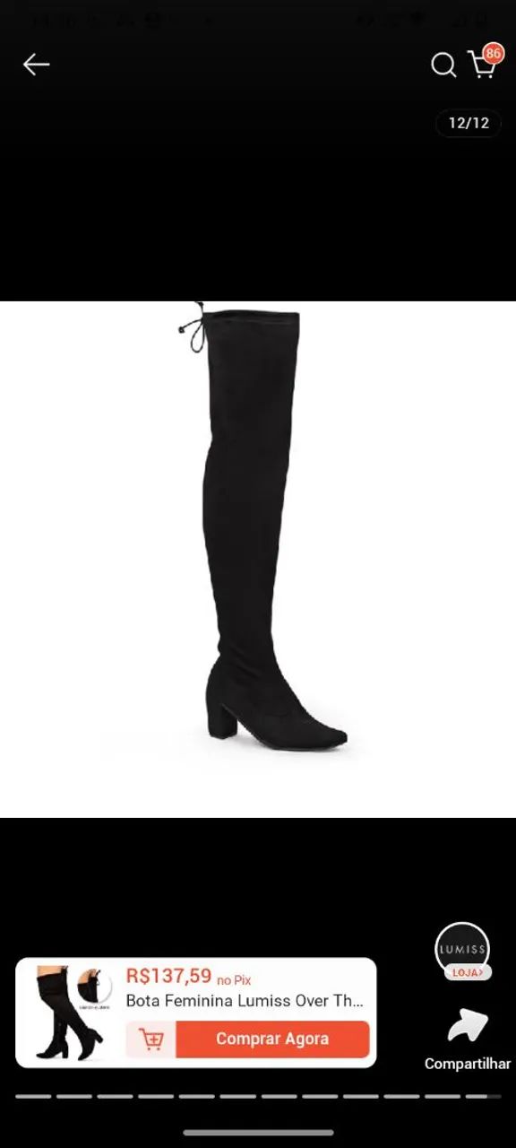 Botas semi novas número 36 - Foto 3