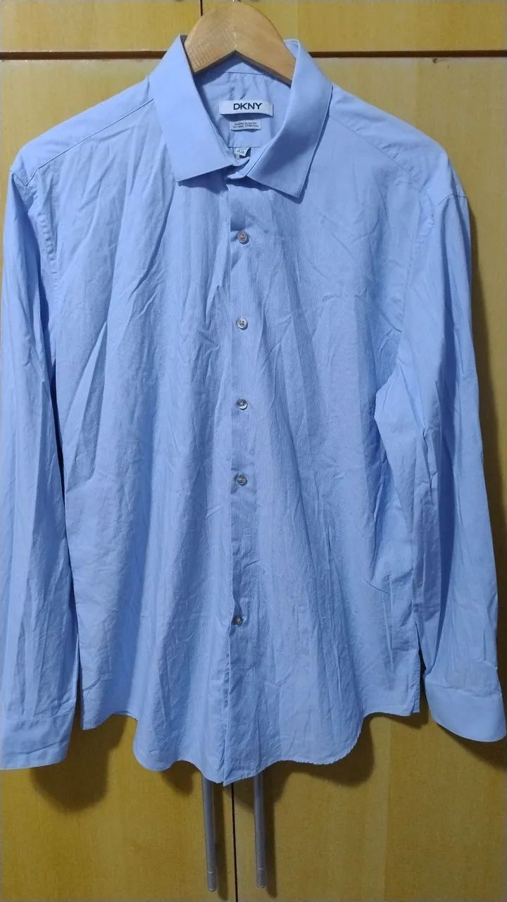 Kit com 03 camisas TNG e DKNY Tamanho 4 Slim - Foto 5