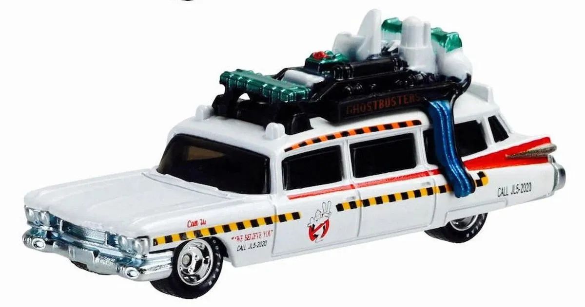 GHOSTBUSTERS ECTO-1 + ECTO-1A HOT WHEELS PREMIUM CAÇA FANTASMAS
