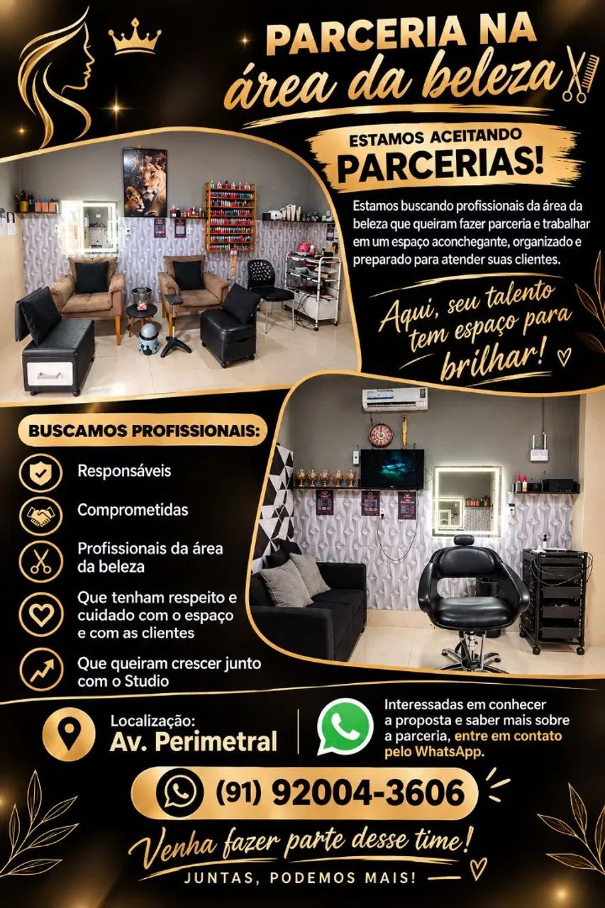 Vaga de parceria em Salão.