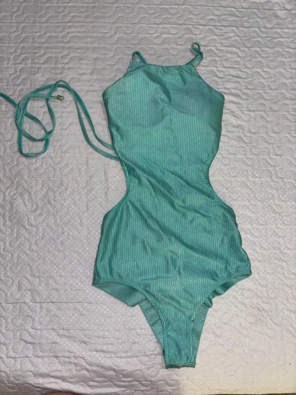 Body Verde-Água Feminino - Foto 3