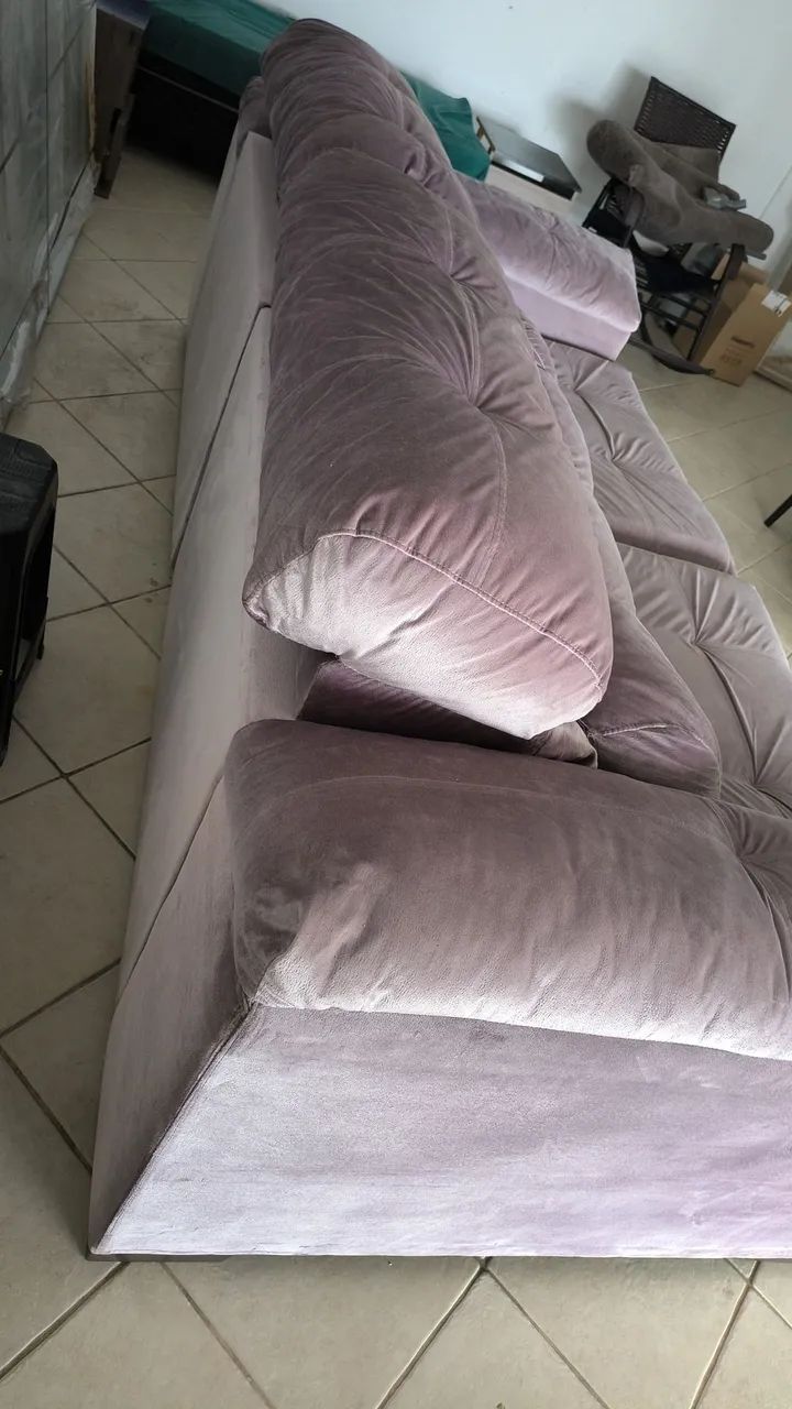 SOFA EM ÓTIMO ESTADO 2,60M 6 X SEM JUROS NO CARTÃO. - Foto 2