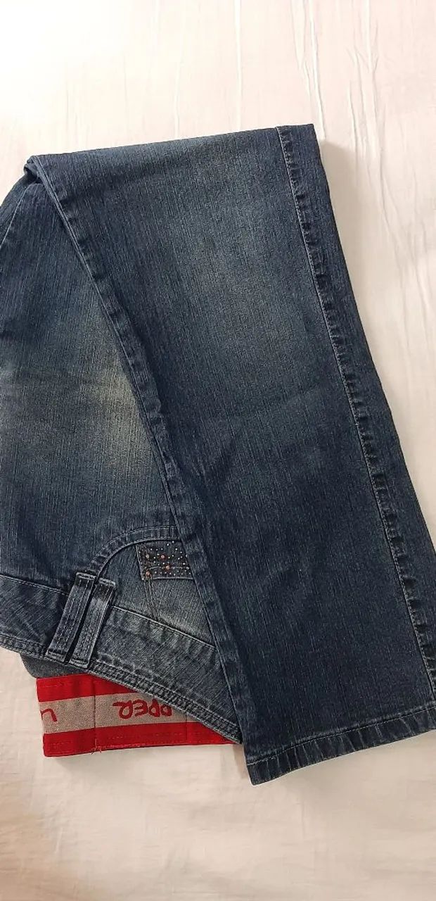 Calça jeans azul Loopper 48 - Foto 4
