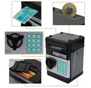 Cofre Digital Eletrônico com Puxador de Notas e Moedas Automático - Foto 4