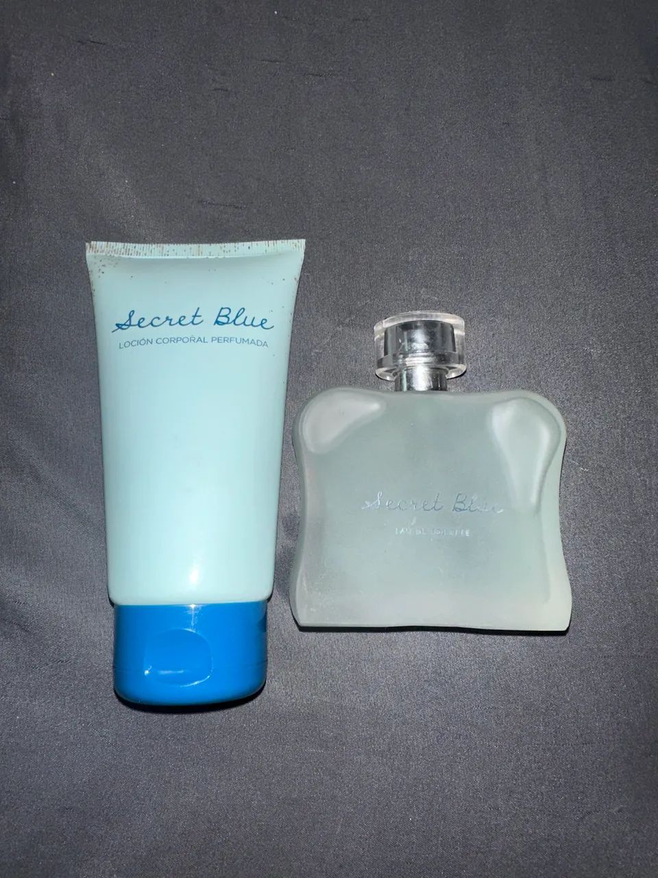 PERFUME E LOÇÃO SECRET BLUE