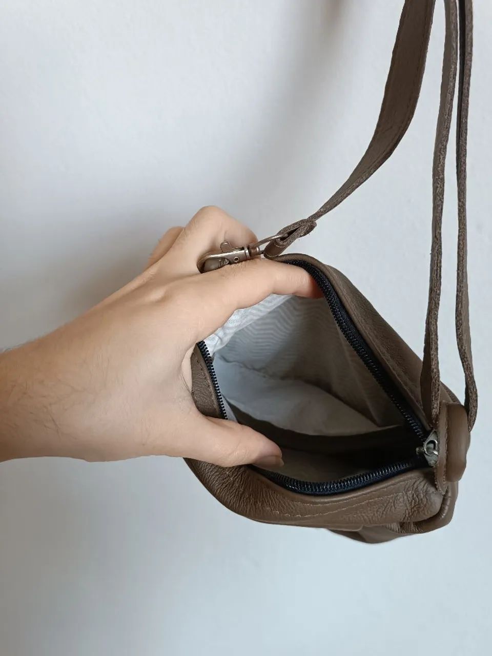 Bolsa de couro artesanal - Foto 4
