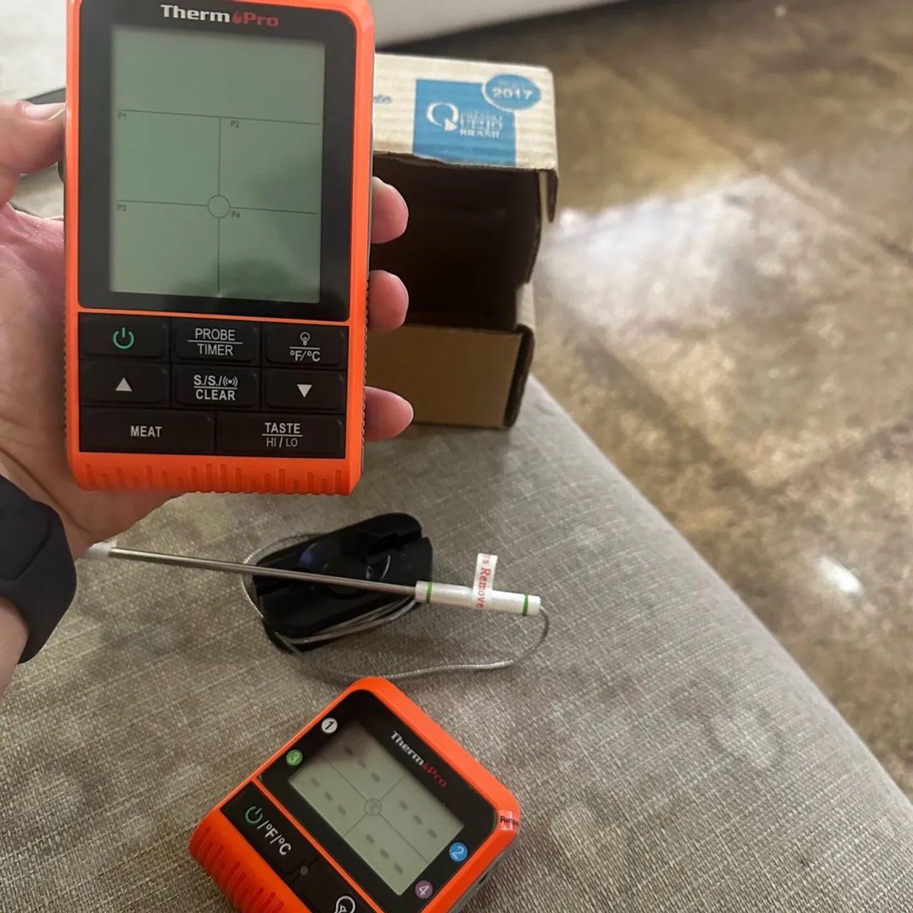 Termômetro Digital Sem Fio de 1000 pés para Grelhar e DeFumar - Foto 3