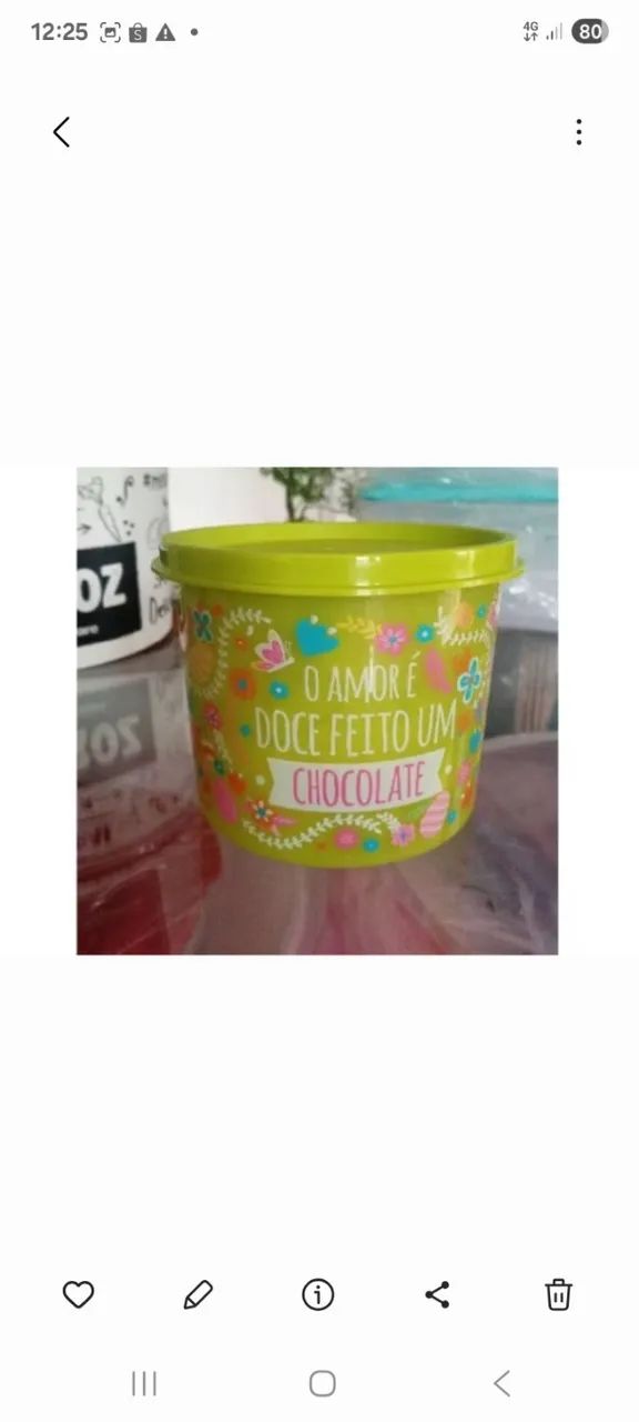 Tupperware original redondinha Coelho 500ml - Foto 2