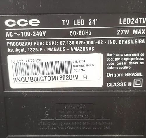 Tv Cce Led 24 Hd Não É Digital - Foto 5