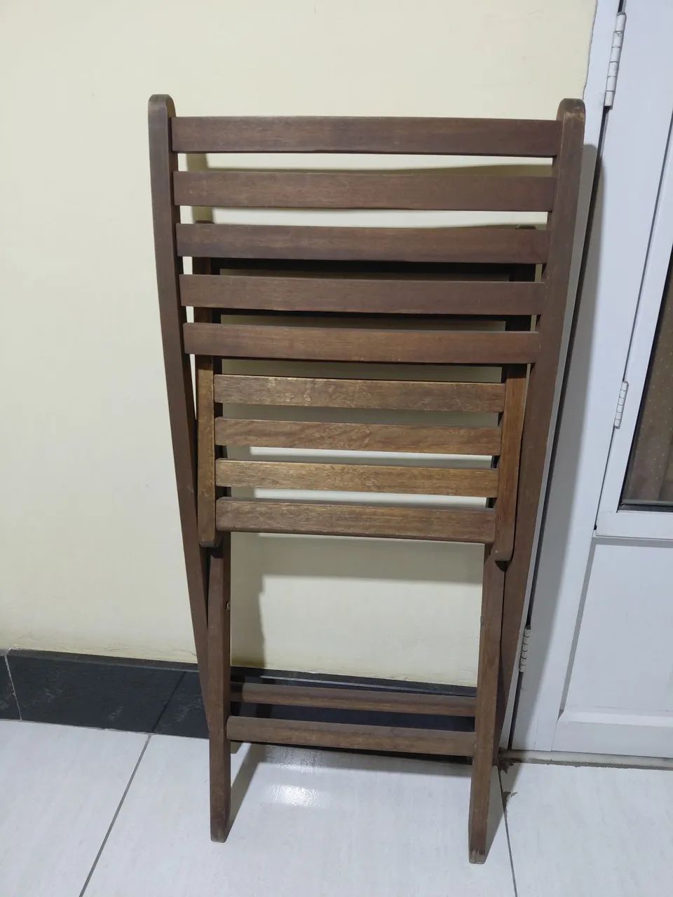 Cadeira dobrável com almofada  - Foto 4