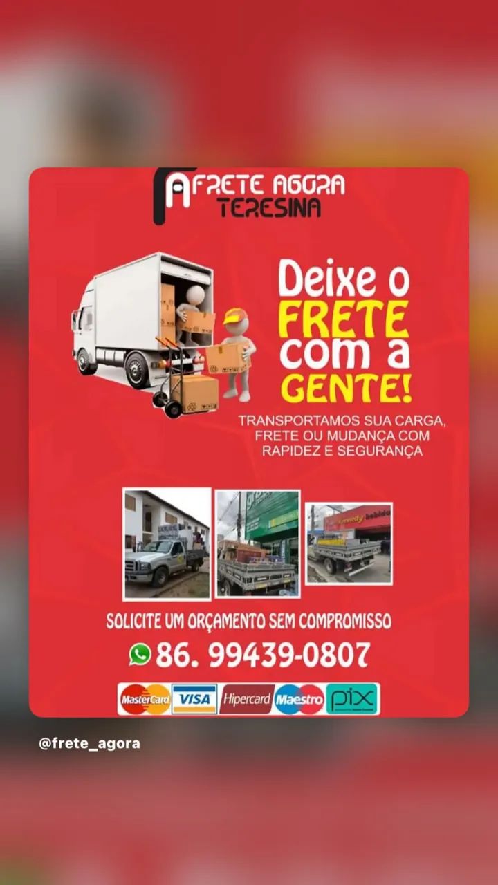 Frete agora Teresina 
