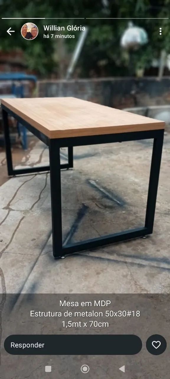 Mesa de Metalon e MDP