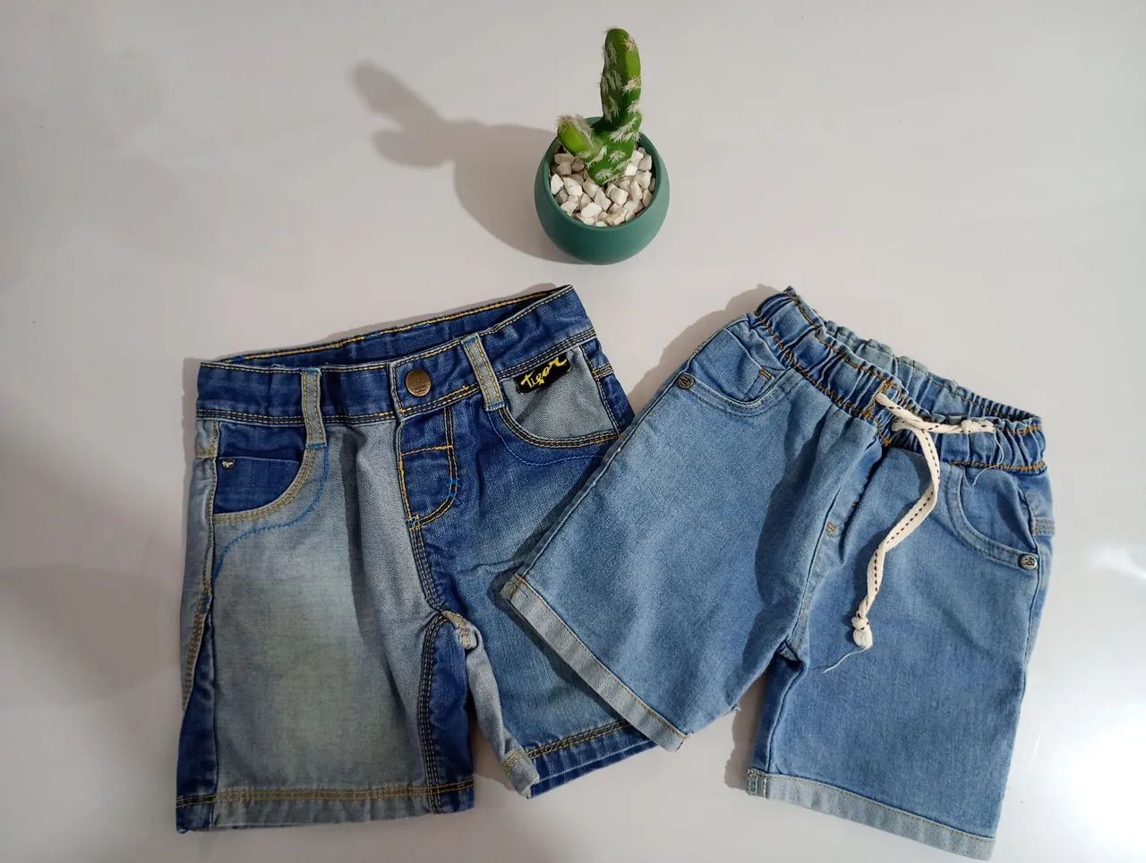 Lote Bermuda Jeans 1 ano 