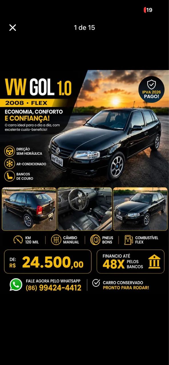 Volkswagen Gol GOL CITY (TREND)/TITAN 1.0 T. FLEX 8V 4P 2008