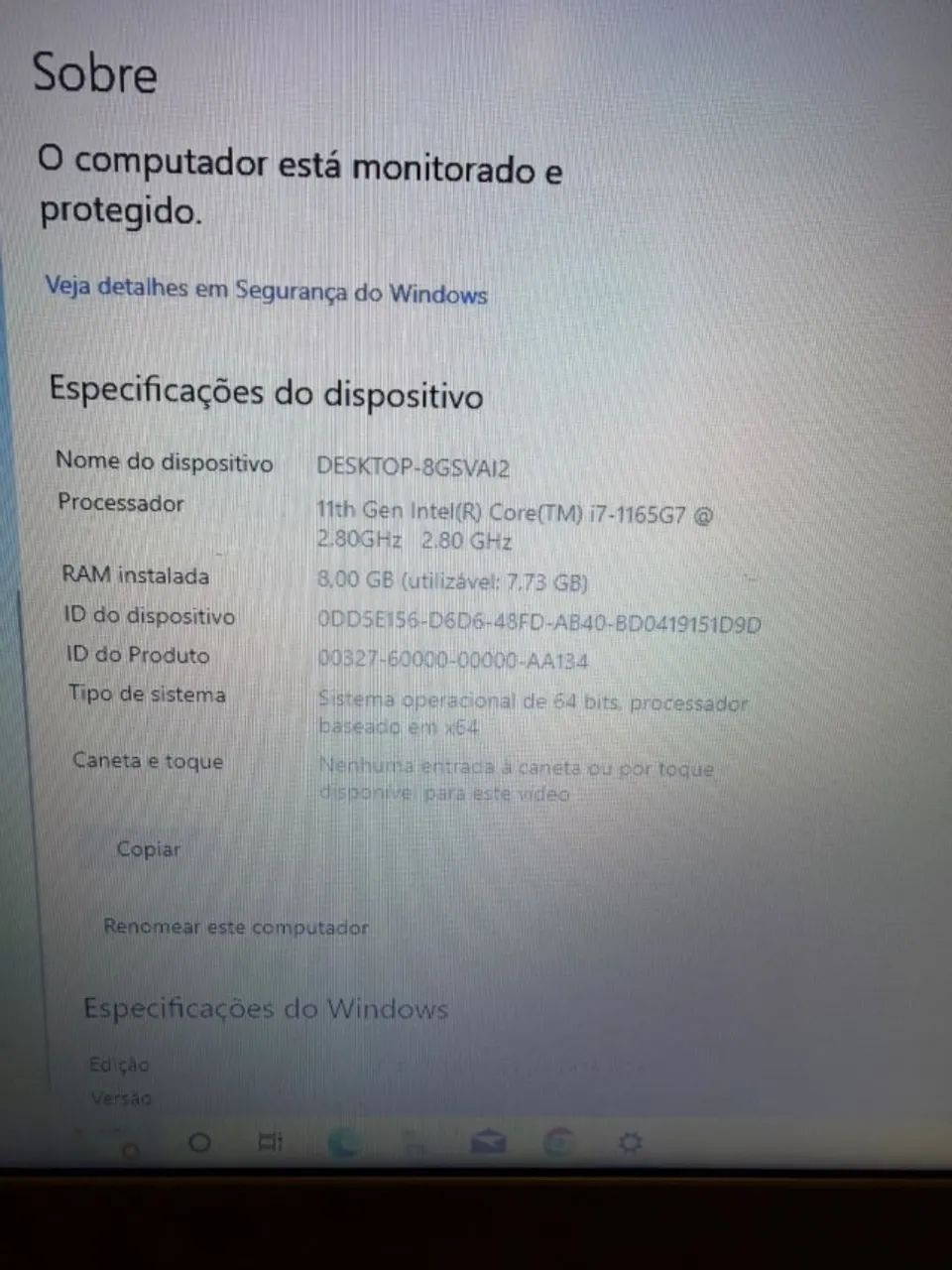 Notebook Dell i7 - 11th - 2.80GHz - RAM 8.00 GB - Foto 4