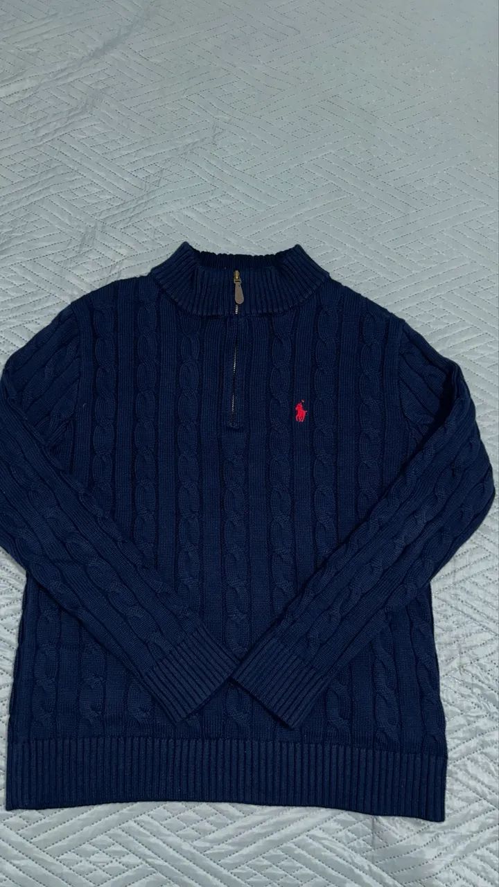 Suéter Quarter Zip Ralph Lauren Encomenda - Foto 5
