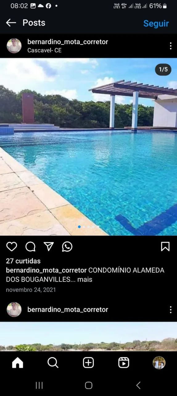 Vendo lote 10x25 em codomínio fechado Caponga - Foto 2