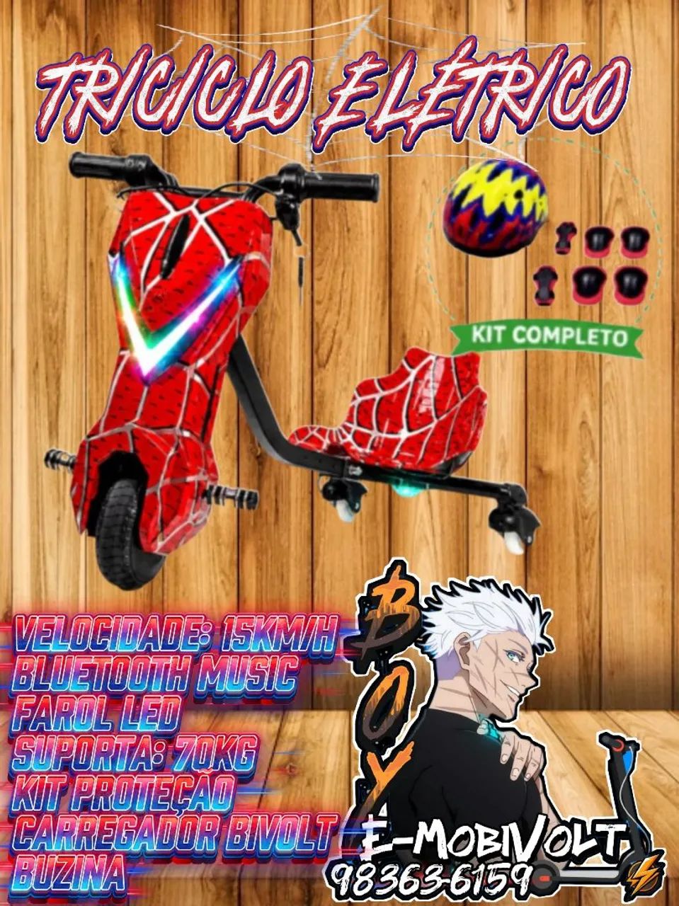 TRICICLO ELÉTRICO INFANTIL