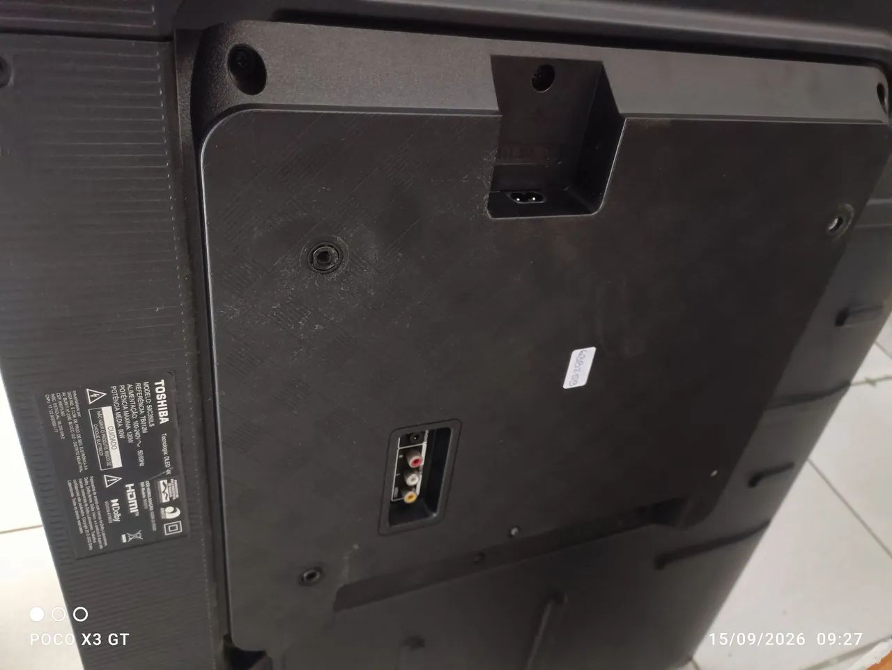 Tv Toshiba com defeito na tela para retirada de peça  - Foto 3