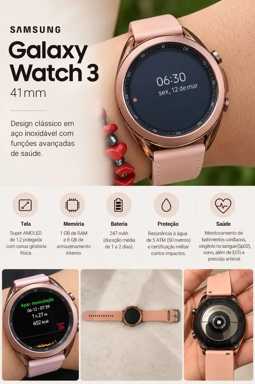 Relógio Samsung Galaxy Watch 3 41mm