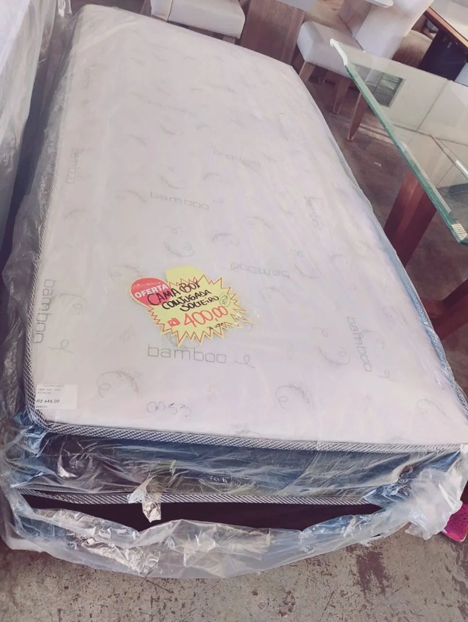 Cama Box Solteiro Conjugada Nova