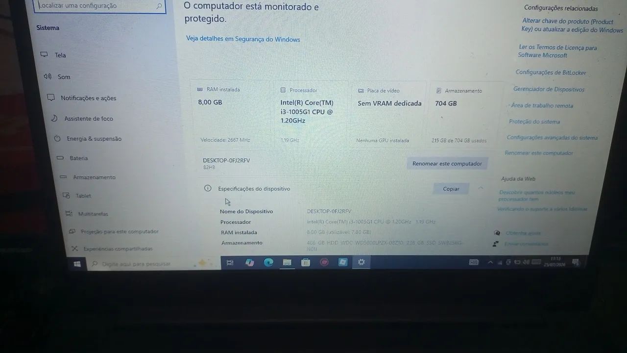 Vendo notebook da Lenovo i3 10 geração  - Foto 4