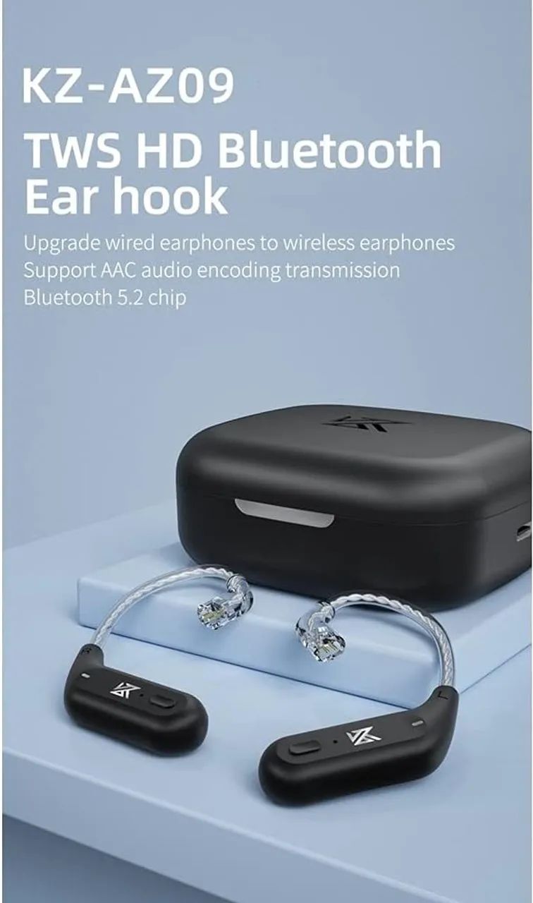 Módulo TWS Bluetooth 5.2 KZ AZ09 tipo C com Microfone - Foto 4