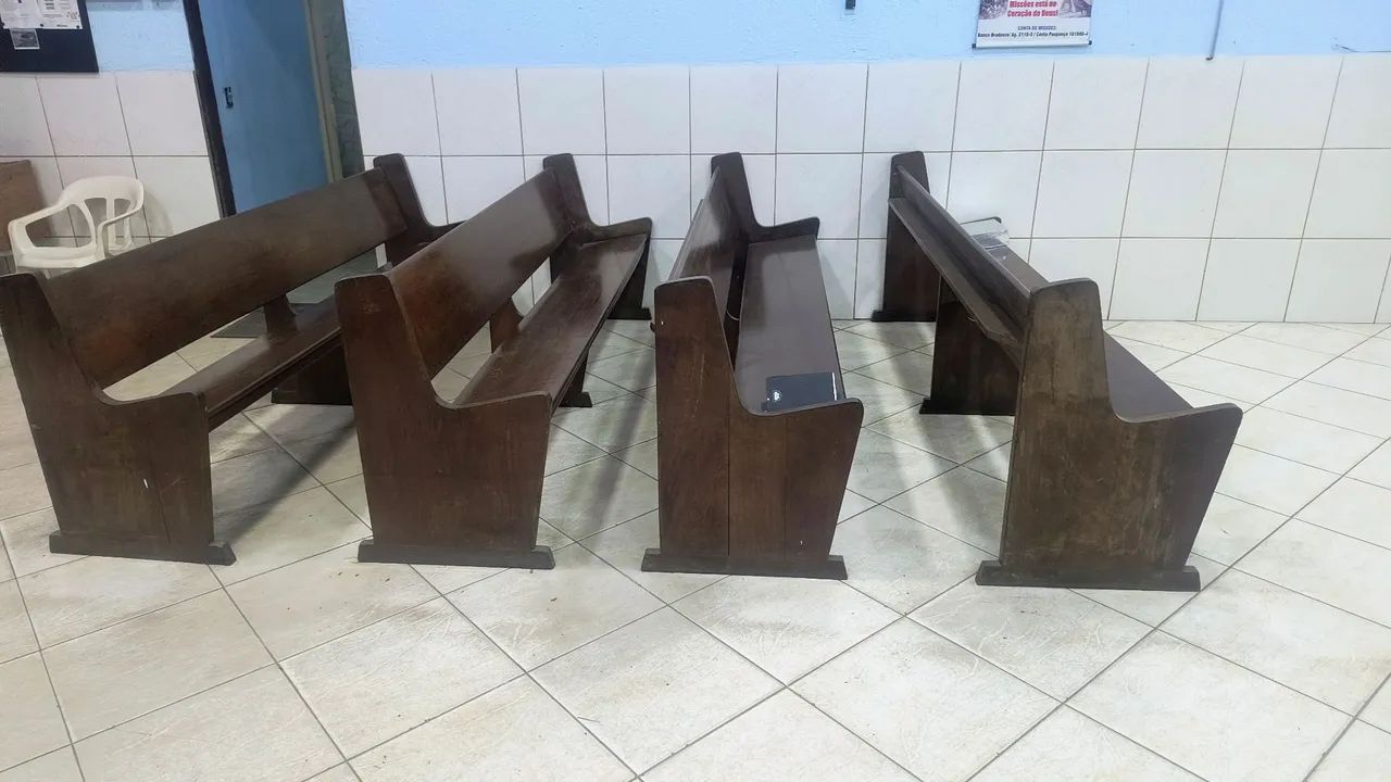 Banco madeira maciça 2,20 metros - Foto 2