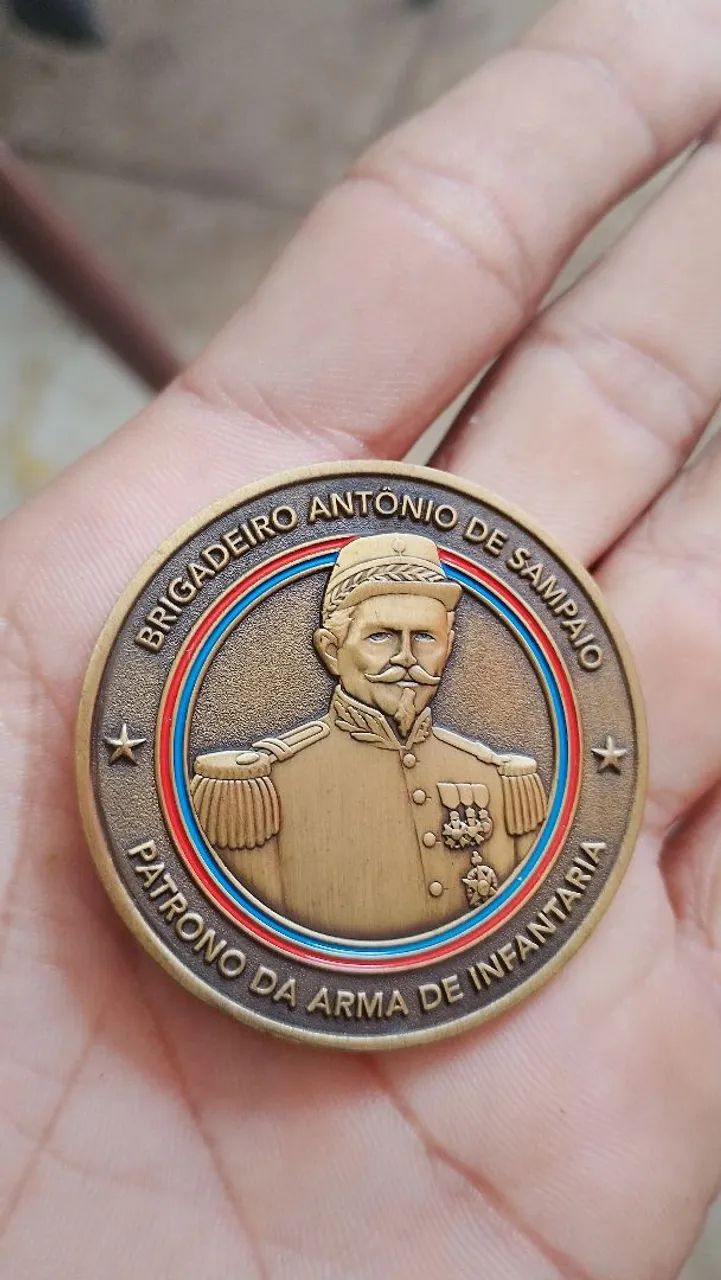 Moeda colecionável da infantaria 