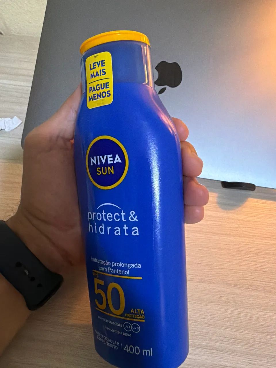 Protetor solar Nívea Sun 50fps 400ml - Foto 2