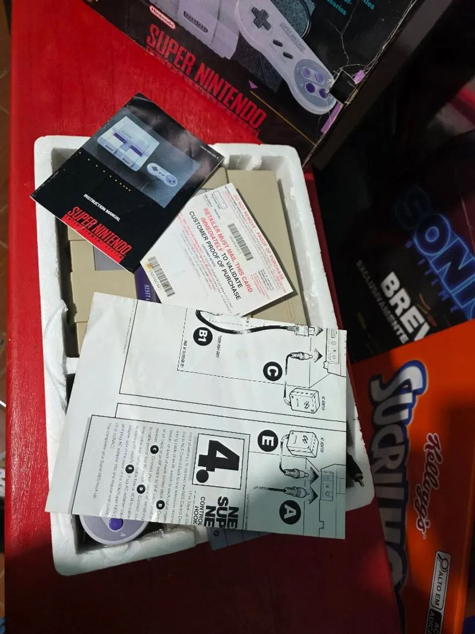 Super Nintendo com caixa + brinde - Foto 4