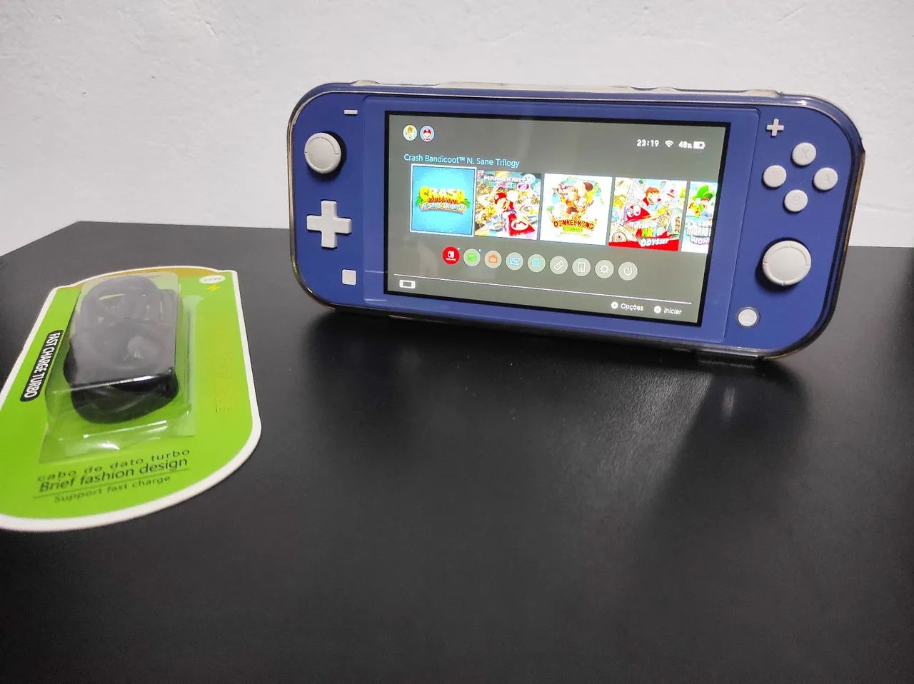 Nintendo Switch Lite Azul - 64gb - Impecável - Desbloqueado